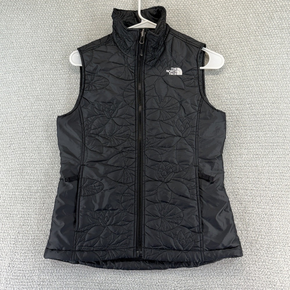 The North Face‎ Tamburello 2 Vest Womens XS Black Quilted Floral Full Zip